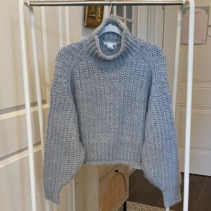 Gray Turtleneck Sweater